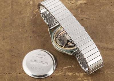 Lot 378 - A 1940s Omega Military Issue chromed and stainless steel wristwatch case