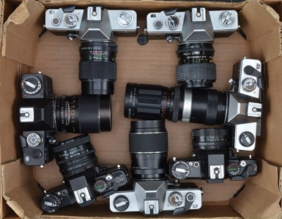 Lot 5 - A Group of Praktica SLR Cameras