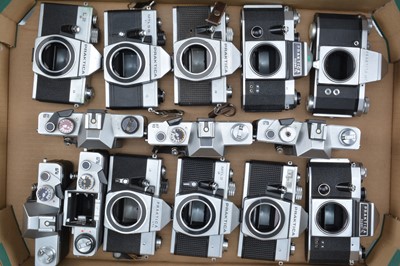 Lot 6 - A Tray of Praktica SLR Camera Bodies