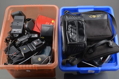 Lot 13 - Four Boxes of Camera Related Accessories