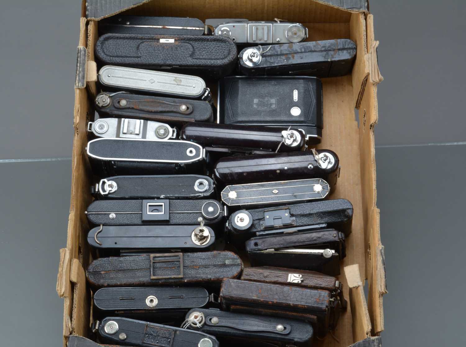 Lot 26 - A Tray of Folding Cameras