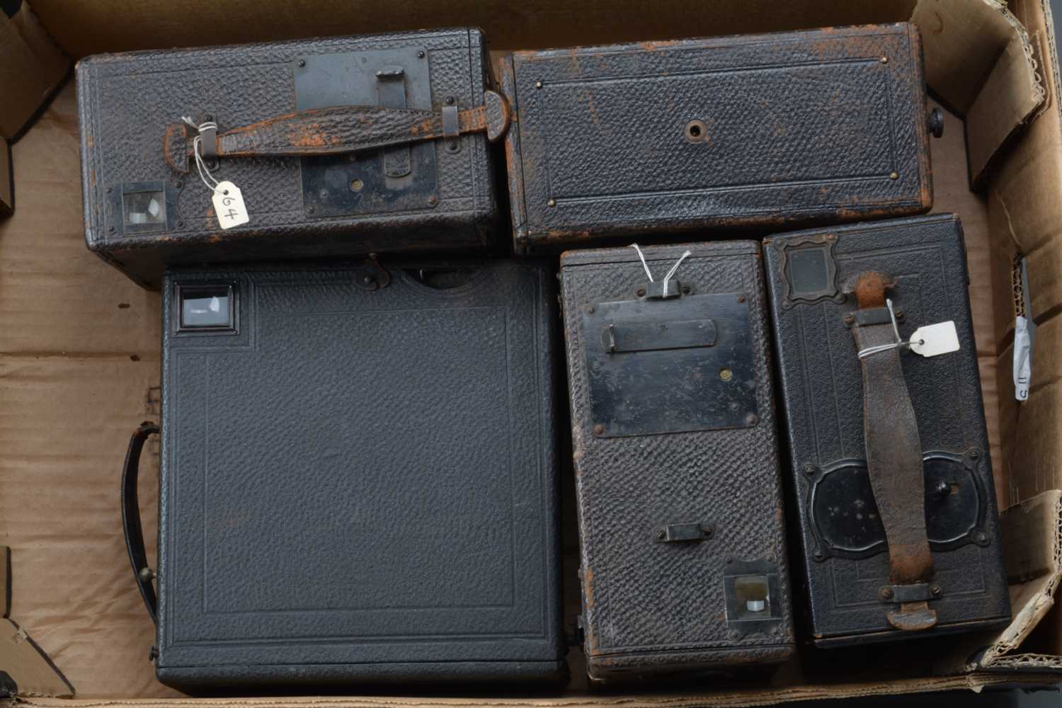 Lot 37 - Five Falling Plate Cameras