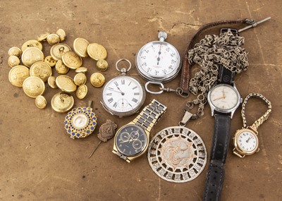 Lot 397 - Five watches and a stopwatch