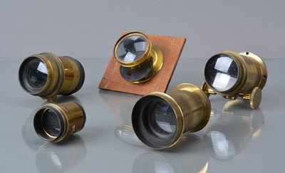 Lot 77 - A Group of Brass Lenses
