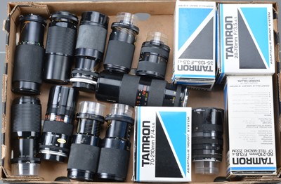 Lot 113 - A Tray of Tamron Adaptal 2 System Zoom Lenses