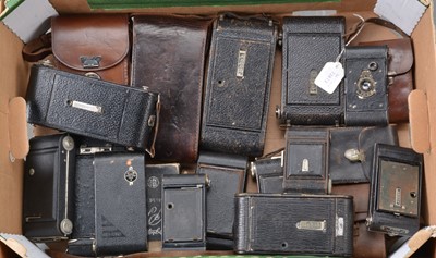 Lot 125 - A Tray of Folding Cameras