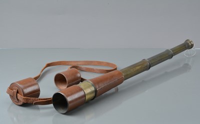 Lot 130 - A Broadhurst, Clarkson & Co. LTD Three Draw Telescope