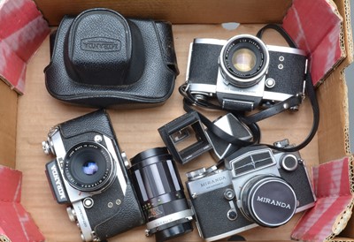 Lot 183 - Three Miranda SLR Cameras