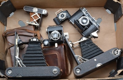 Lot 214 - A Group of Folding Cameras