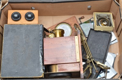 Lot 219 - Toy Magic Lantern and Magic Lantern Parts