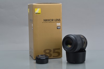 Lot 232 - A Nikon DX AF-S Micro Nikkor 85mm f/3.5G ED VR Lens