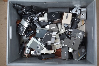 Lot 261 - A Crate of 8mm Cine Cameras