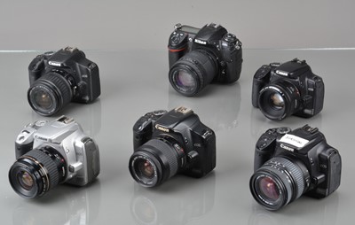 Lot 266 - Six DSLR Cameras