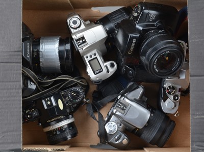 Lot 270 - A Group of Canon SLR Cameras