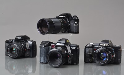 Lot 271 - A Group of Minolta SLR Cameras