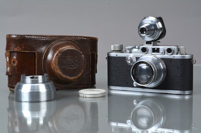 Lot 303 - A Leitz Wetzlar Leica IIIb Model G Rangefinder Camera