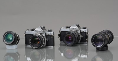 Lot 401 - Two Nikon FM SLR Cameras