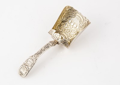Lot 428 - A George IV period silver tea caddy spoon