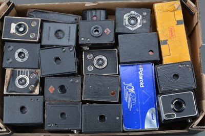 Lot 408 - A Tray of Box and Other Cameras