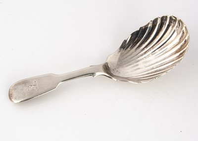 Lot 431 - A Victorian Irish silver tea caddy spoon by PW