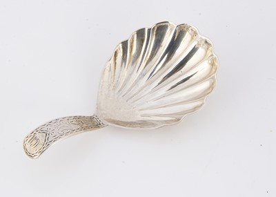 Lot 433 - A William IV silver tea caddy spoon by HMN