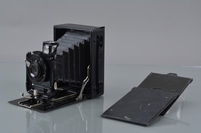 Lot 498 - An Ernimann Heag 8 x 10.5cm Folding Plate Camera