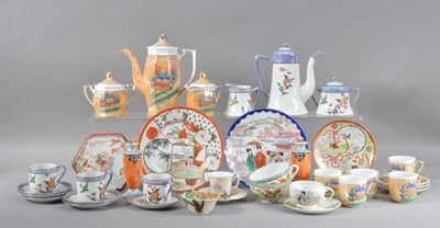 Lot 118 - A collection of Japanese porcelain tea and coffee wares