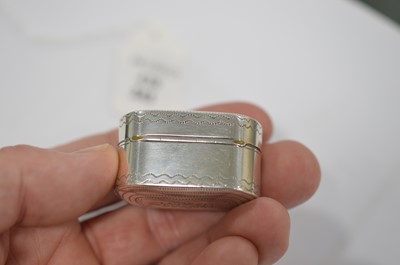 Lot 438 - A George III silver nutmeg grater by Joseph Willmore