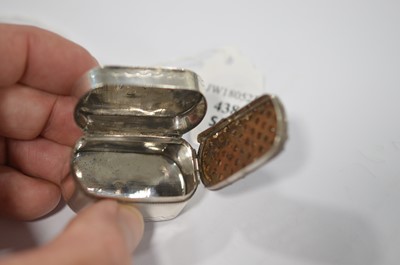 Lot 438 - A George III silver nutmeg grater by Joseph Willmore