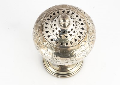 Lot 441 - An early Victorian silver pounce pot by Joseph Angell Senior & Joseph Angell Junior