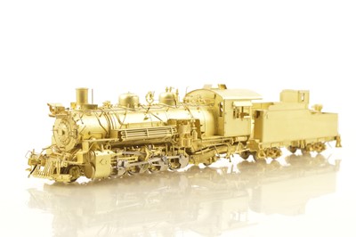 Lot 2 - On30 Scale American Outline Brass D&RGW Steam Locomotive and Tender by Overland Models