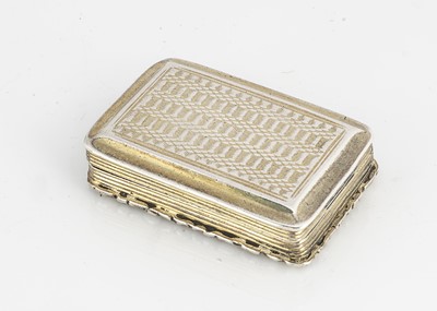 Lot 442 - A George IV silver vinaigrette by Nathanial Mills
