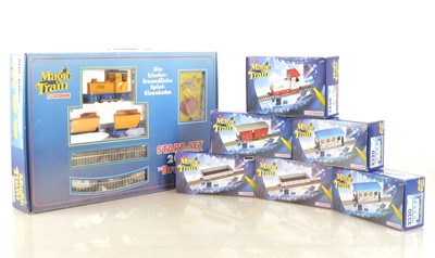 Lot 3 - Fleischmann On30/Narrow Gauge Magic Train Diesel Locomotives and Rolling Stock Includes A Starter Set (8)