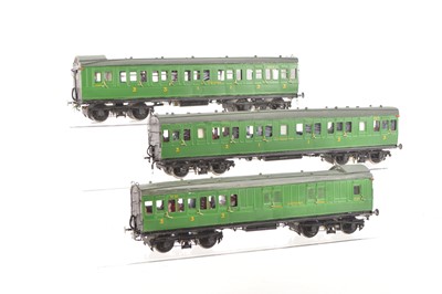 Lot 74 - Blacksmith Models/ Roxey Mouldings 0 Gauge group of Kits and Kit built coaches