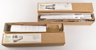 Lot 74 - Blacksmith Models/ Roxey Mouldings 0 Gauge group of Kits and Kit built coaches