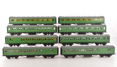 Lot 79 - Ian Kirk or similar 0 Gauge Kitbuilt SR Coaches consisting of