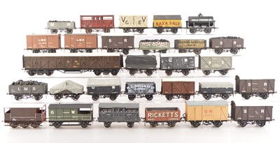 Lot 84 - Ian Kirk/ Skytrex/ Cooper Craft and other Manufacturers 0 Gauge goods wagons consisting of