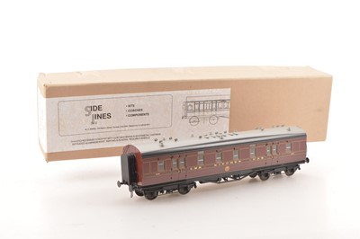 Lot 133 - Side Lines Kit Built Finescale 0 Gauge Period 1 LMS lined livery 'Kitchen Car'