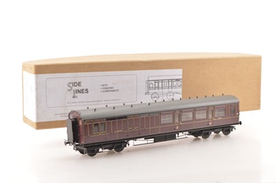 Lot 147 - Side Lines Kit Built Finescale 0 Gauge Elliptical roof LMS (Ex LNWR) lined All 3rd side Corridor Brake end coach