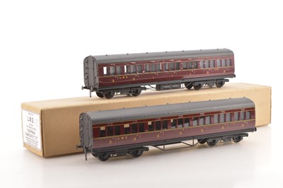 Lot 154 - Exley 0 Gauge pair of Restored LMS Suburban coaches