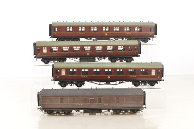 Lot 182 - West dale or similar group of 0 Gauge Finescale LMS coaches