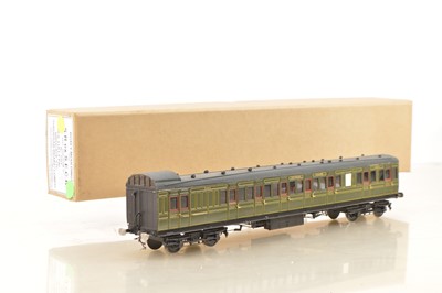 Lot 186 - Roxey Mouldings Finescale Kitbuilt 0 Gauge SR Ex S.E.C.R Bird cage Suburban Brake end Coach