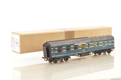 Lot 192 - Sidelines Finescale 0 Gauge Kitbuilt LMS Streamline blue silver stripe Brake 1st