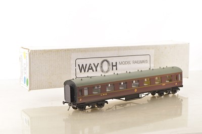 Lot 201 - Way0h Models Kitbuilt Finescale 0 Gauge LMS Stanier Period 3 Corridor All 3rd Dining car