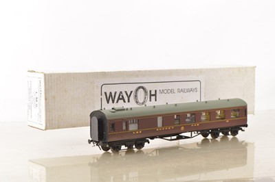 Lot 206 - Way0h Models Kitbuilt Finescale 0 Gauge LMS Stanier centre Corridor Buffer car