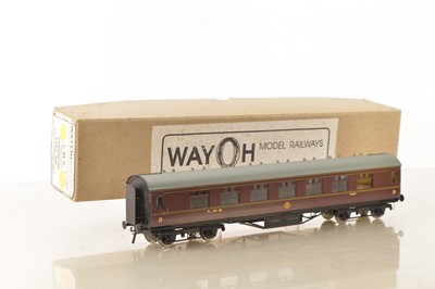 Lot 209 - Way0h Models Kitbuilt Finescale 0 Gauge LMS Stanier 57ft side Corridor All 3rd Coach