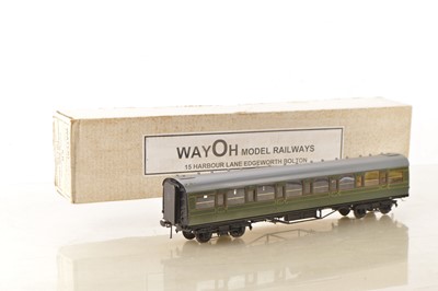 Lot 211 - Way0h Models Kitbuilt Finescale 0 Gauge SR Maunsell 59ft Flush side doors Corridor All 1st Coach