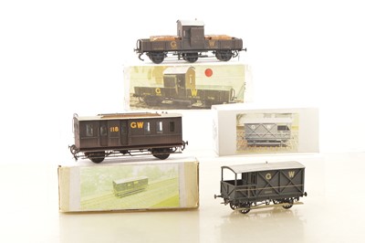 Lot 235 - WEP Finescale Kitbuilt 0 Gauge group of GWR Goods wagons (3)