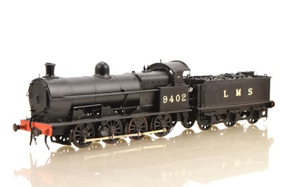 Lot 252 - David Andrews Kitbuilt Finescale 0 Gauge 0-8-0 Loco & Tender Ex LNWR LMS 'Super D', 2-rail electric