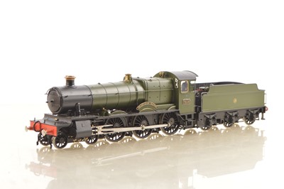 Lot 273 - San Cheng Brass RTR modern issue Finescale 0 Gauge 4-6-0 Loco & Tender GWR Manor class, 2-rail electric